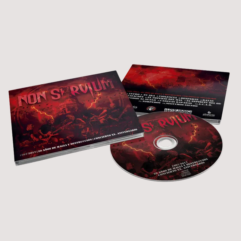 CD digipack "20 años de magia y destrucción"  Non Servium