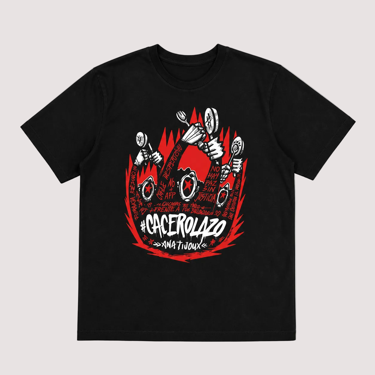 Camiseta "CACEROLAZO" Ana Tijoux
