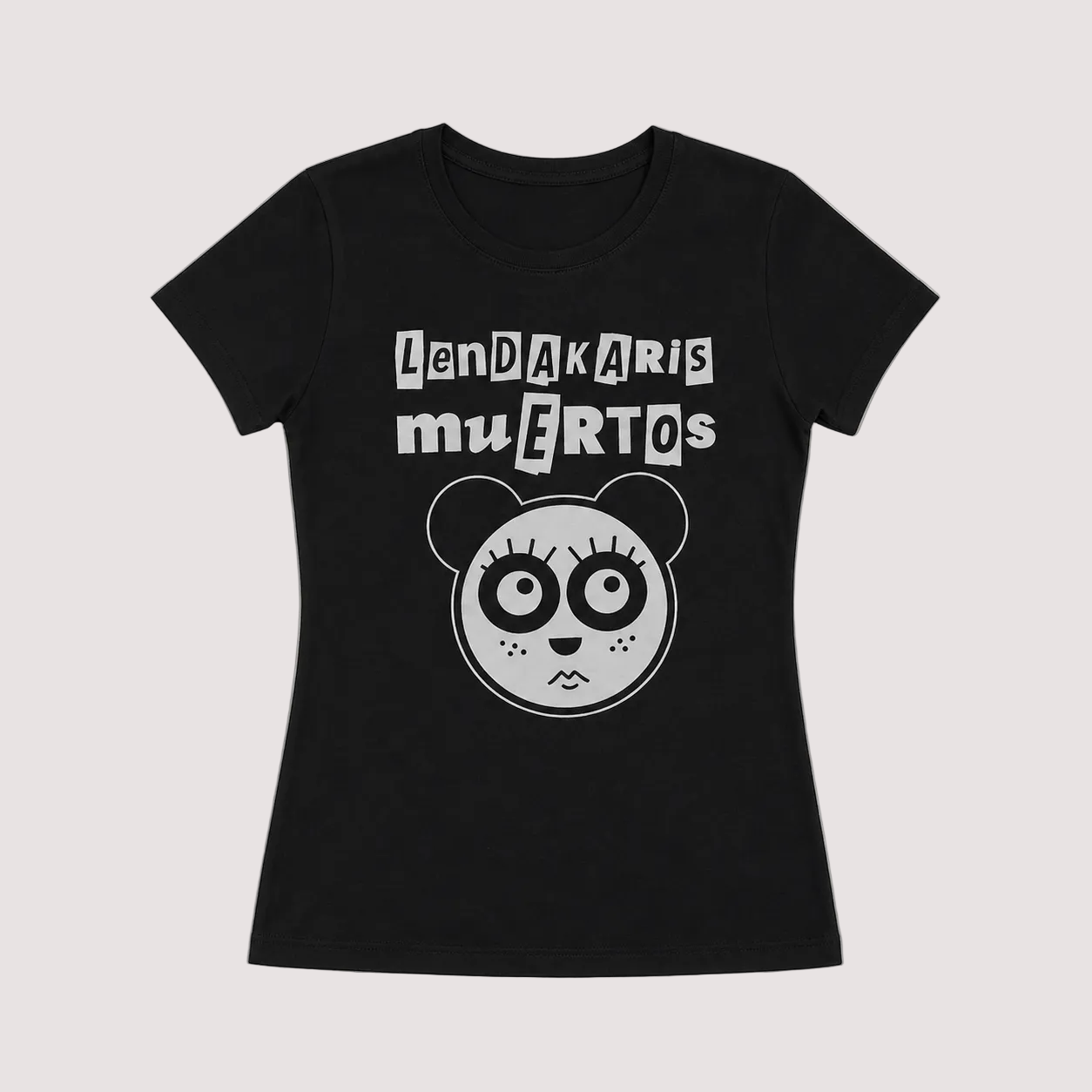 Camiseta Entallada "Osa Panda" Lendakaris Muertos