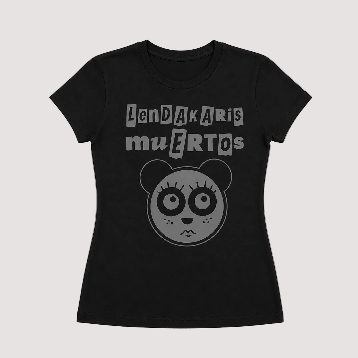 Camiseta Entallada "Osa Panda" Lendakaris Muertos