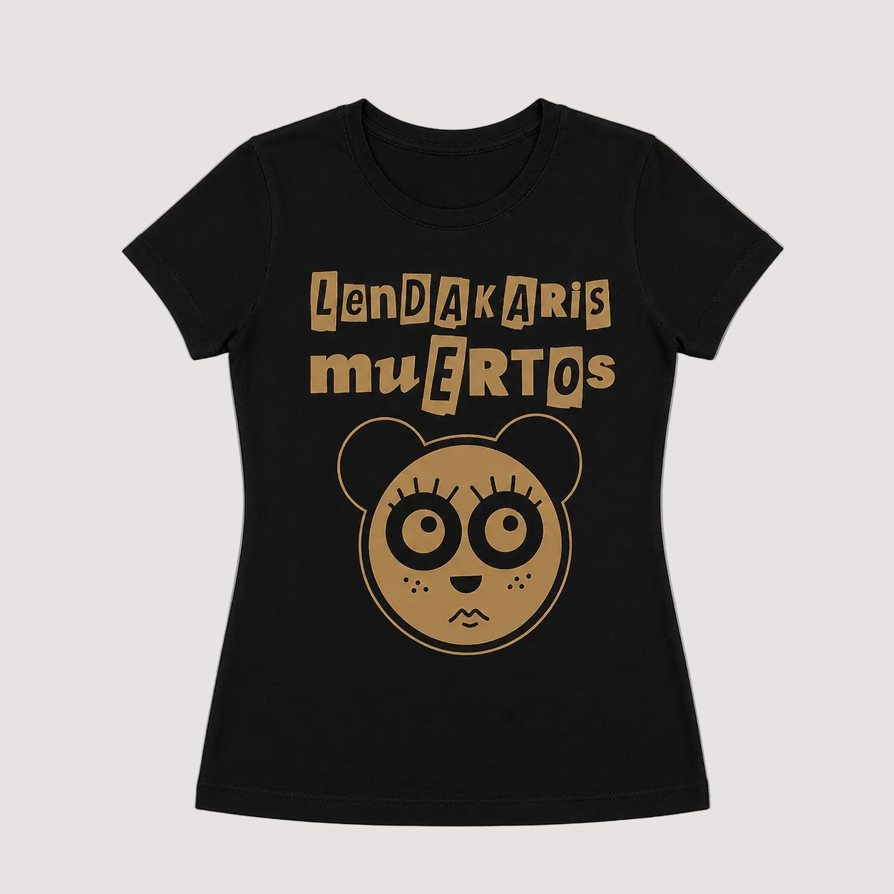 Camiseta Entallada "Osa Panda" Lendakaris Muertos