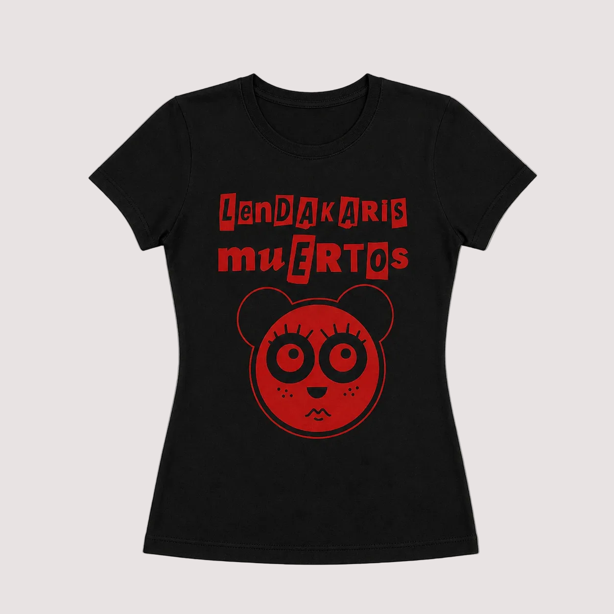 Camiseta Entallada "Osa Panda" Lendakaris Muertos