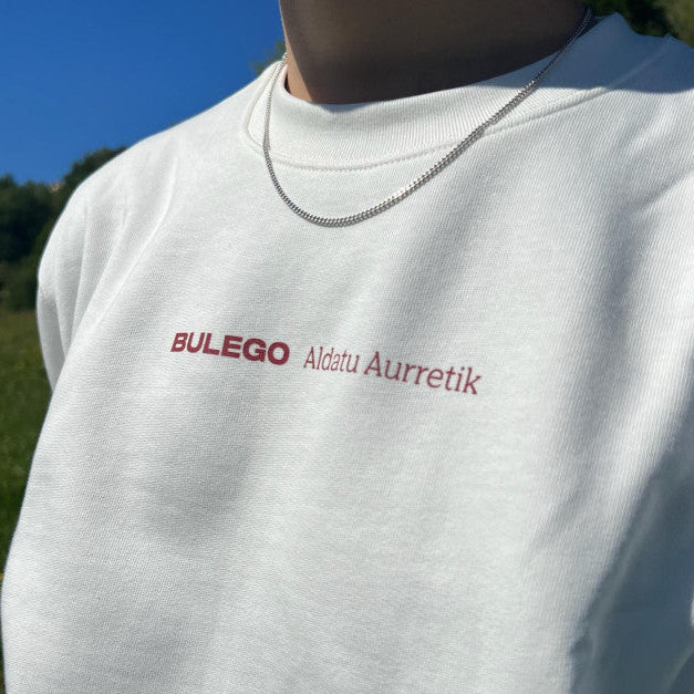 Sudadera "Aldatu aurretik" Bulego